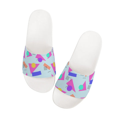 80s Geometry  - Womens Slide Sandals