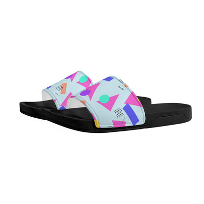 80s Geometry  - Womens Slide Sandals