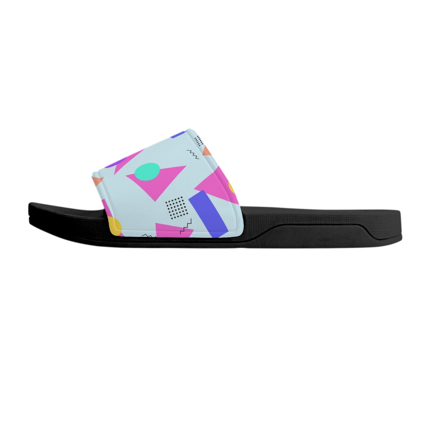 80s Geometry  - Womens Slide Sandals