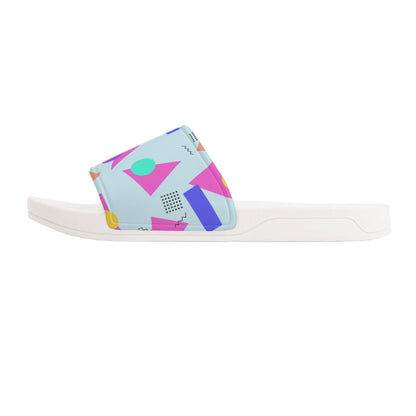 80s Geometry  - Womens Slide Sandals