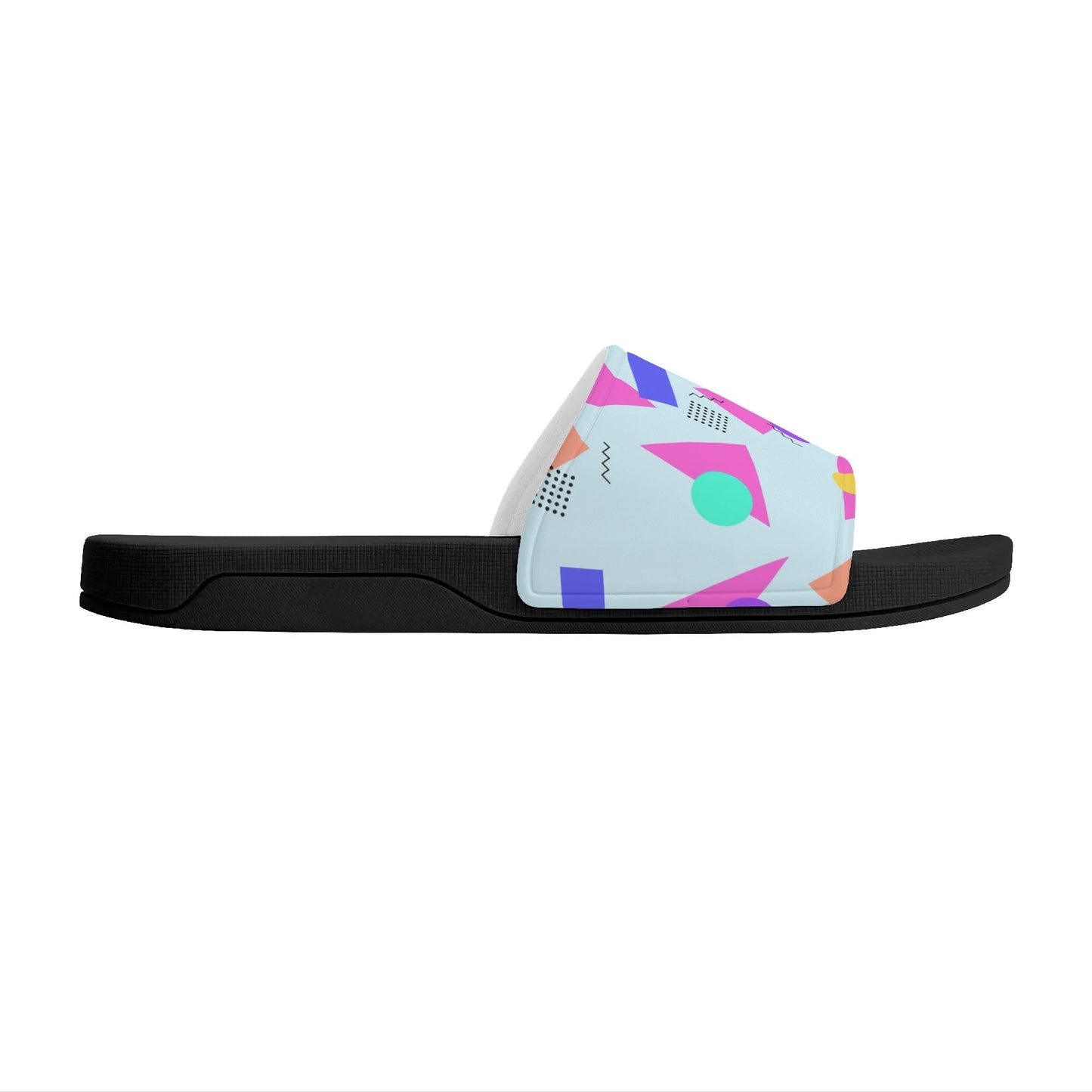 80s Geometry  - Womens Slide Sandals