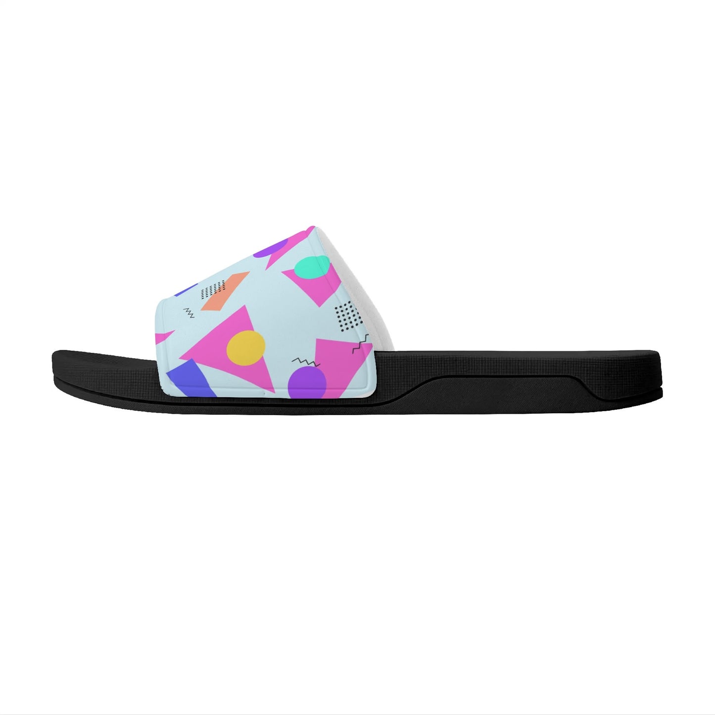 80s Geometry  - Womens Slide Sandals