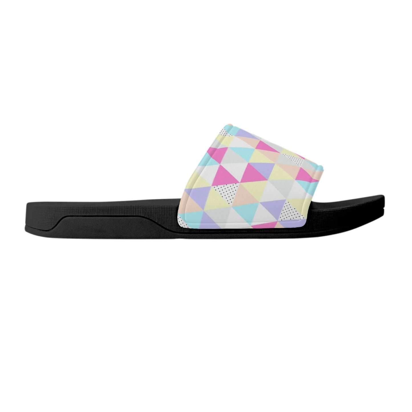 Pastel Triangles - Women's Slide Sandals