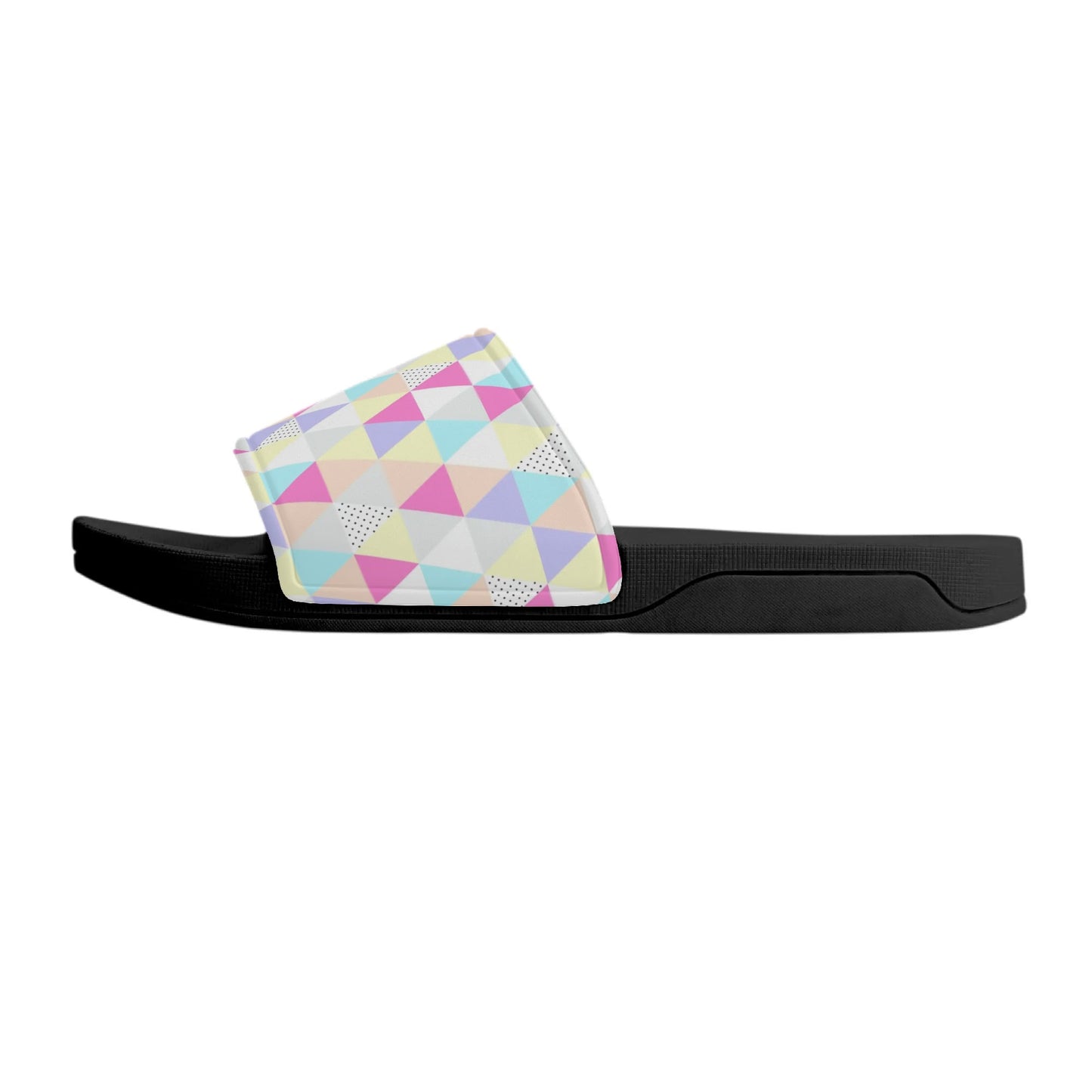 Pastel Triangles - Women's Slide Sandals