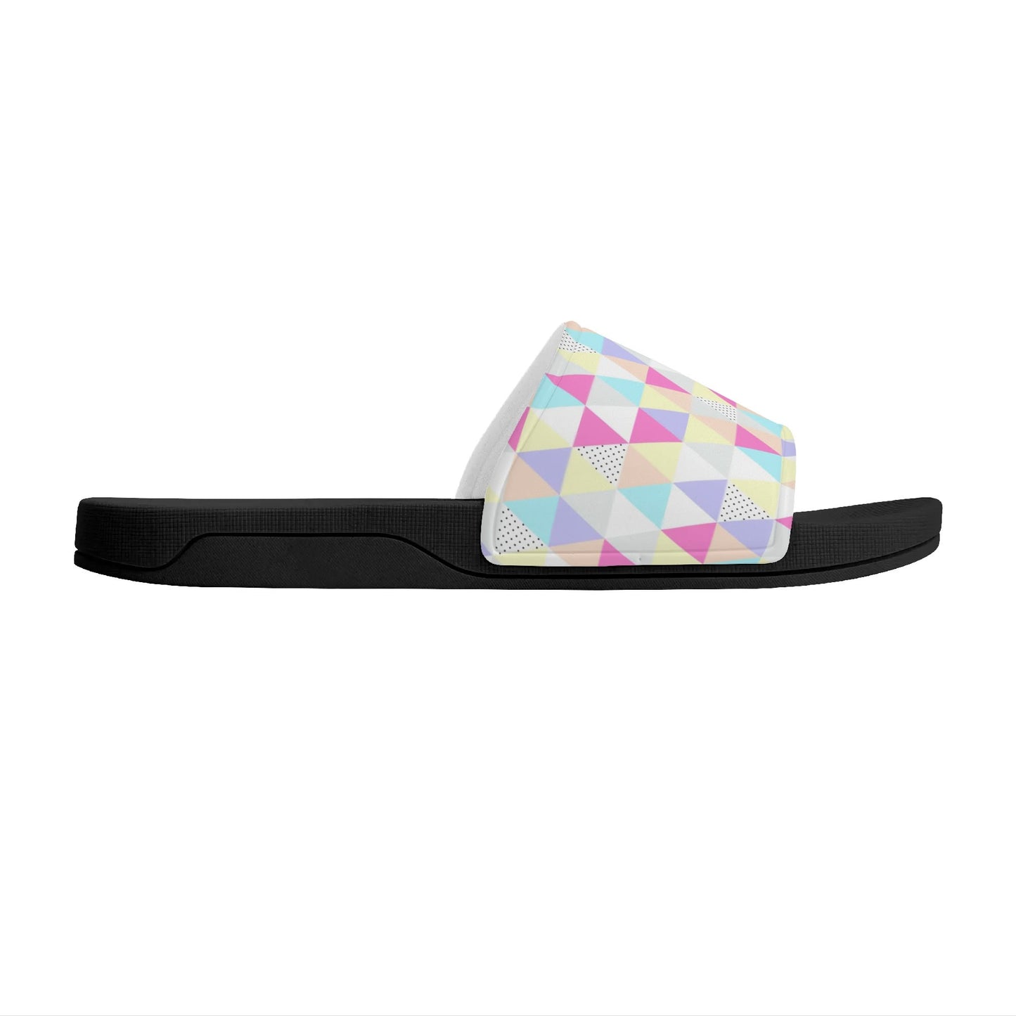 Pastel Triangles - Women's Slide Sandals