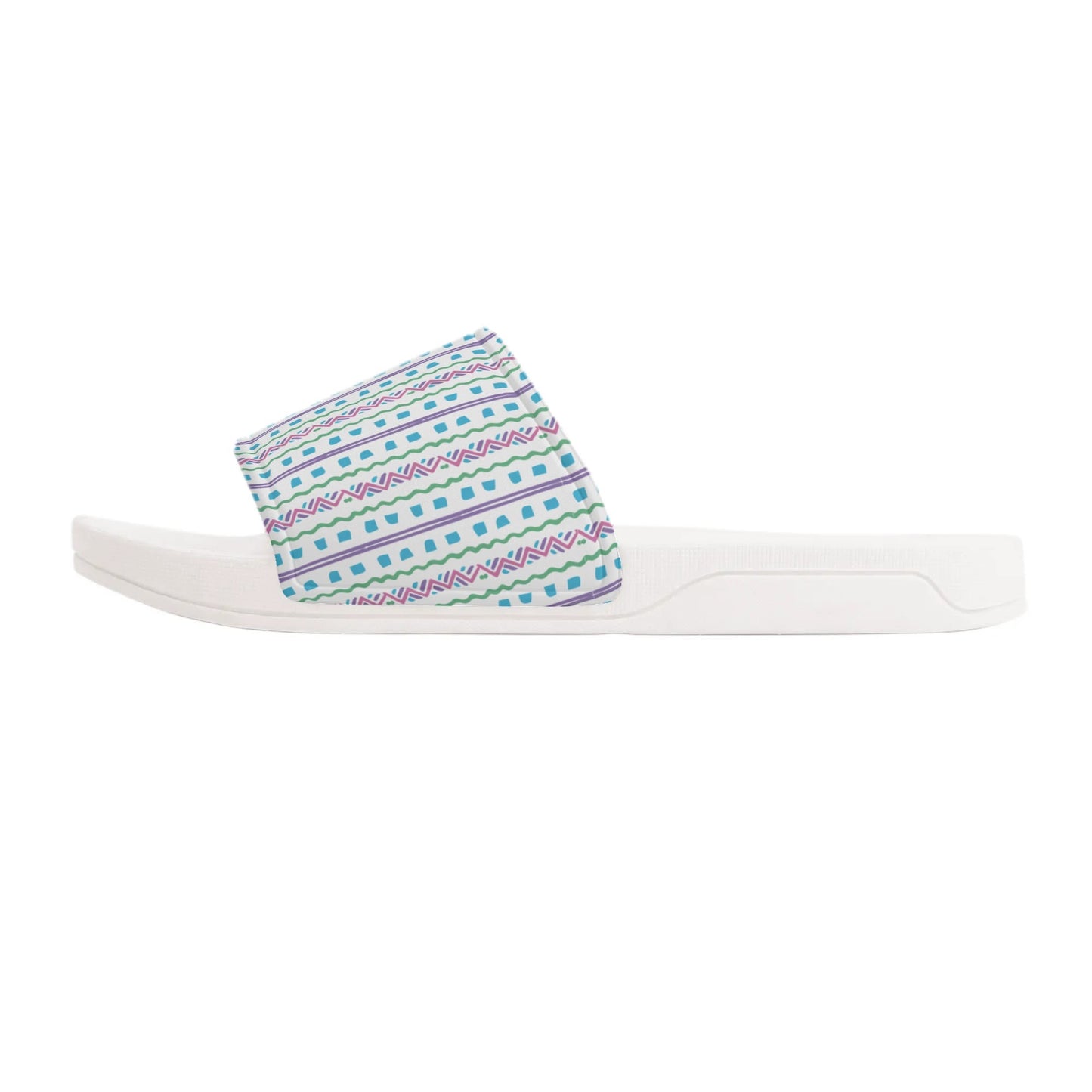 Turquoise Tribal - Women's Slide Sandals