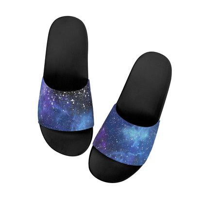 Blue Galaxy Smoke - Womens Slide Sandals