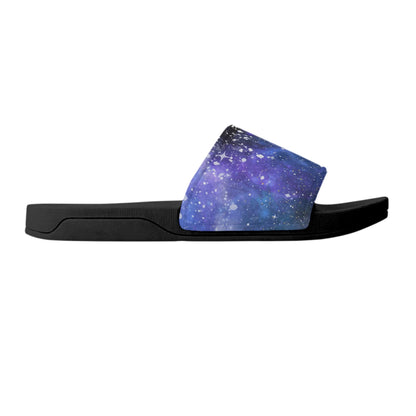 Blue Galaxy Smoke - Womens Slide Sandals