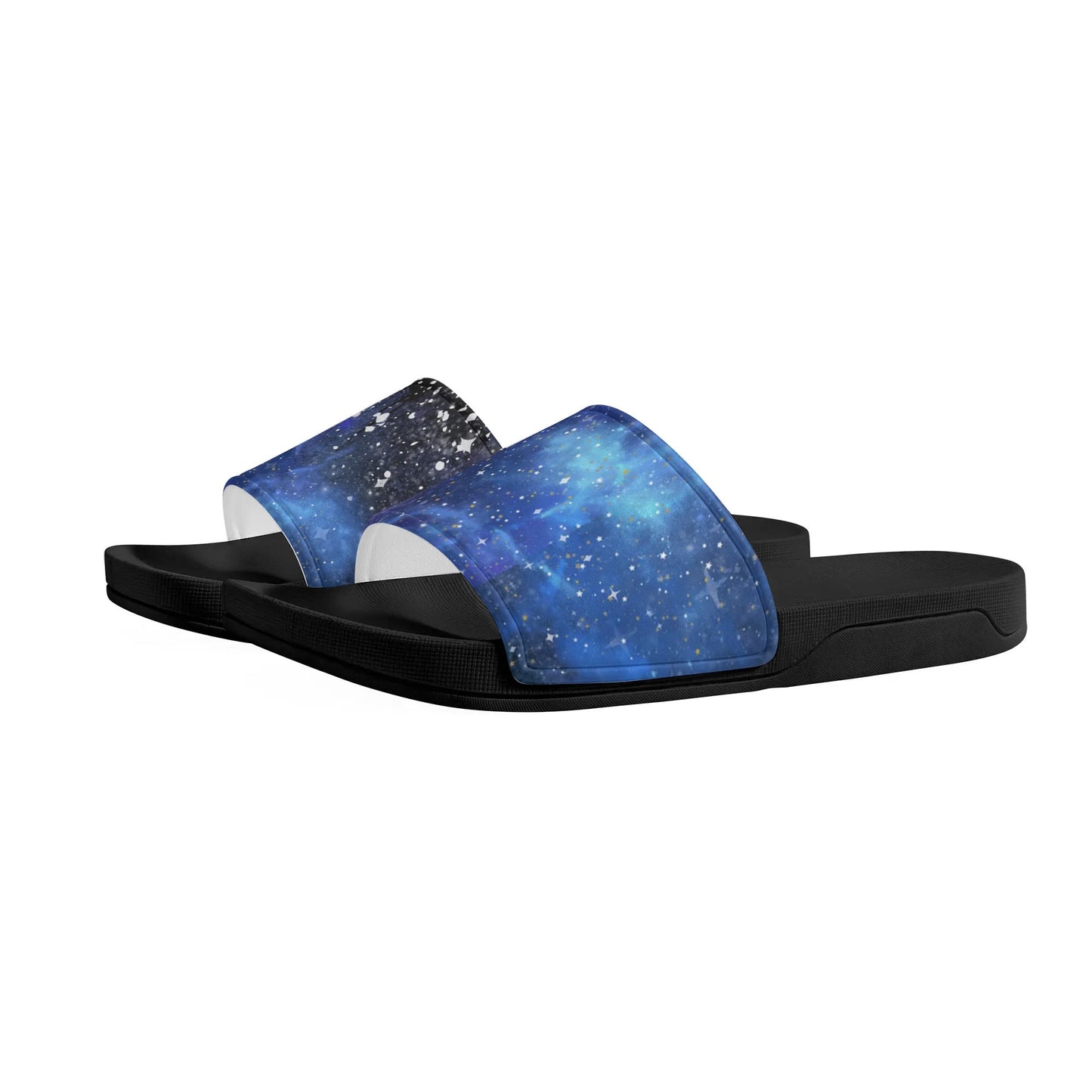 Blue Galaxy Smoke - Womens Slide Sandals