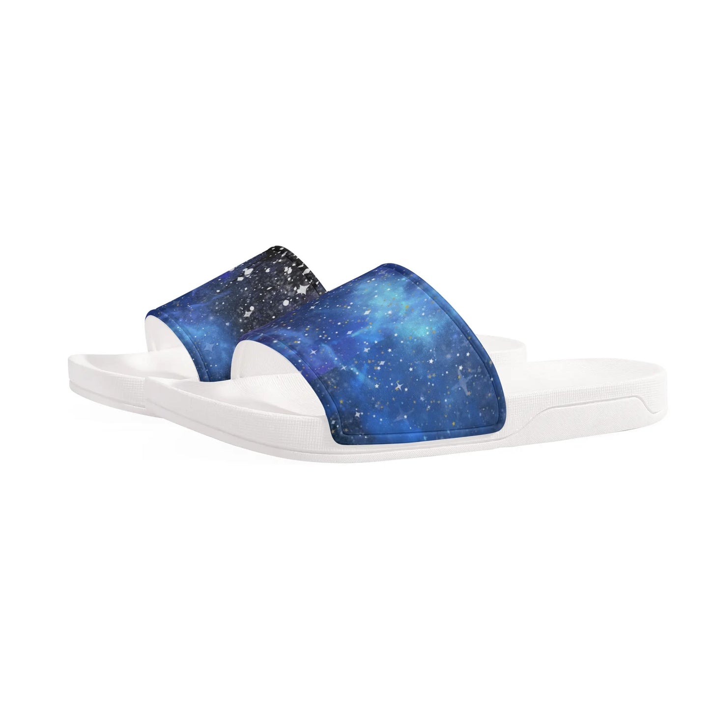 Blue Galaxy Smoke - Womens Slide Sandals