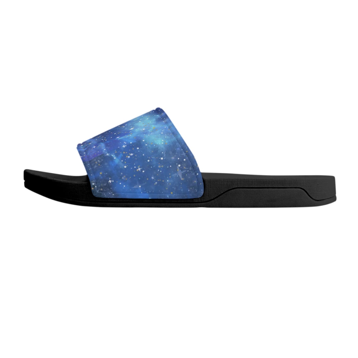 Blue Galaxy Smoke - Womens Slide Sandals