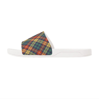 Christmas Plaid - Womens Slide Sandals