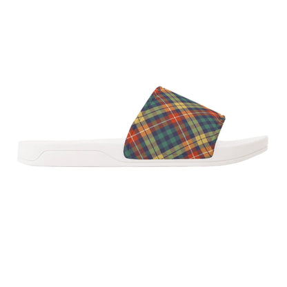 Christmas Plaid - Womens Slide Sandals