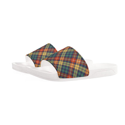 Christmas Plaid - Womens Slide Sandals