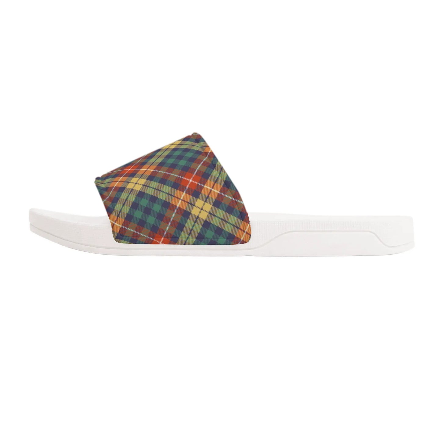 Christmas Plaid - Womens Slide Sandals