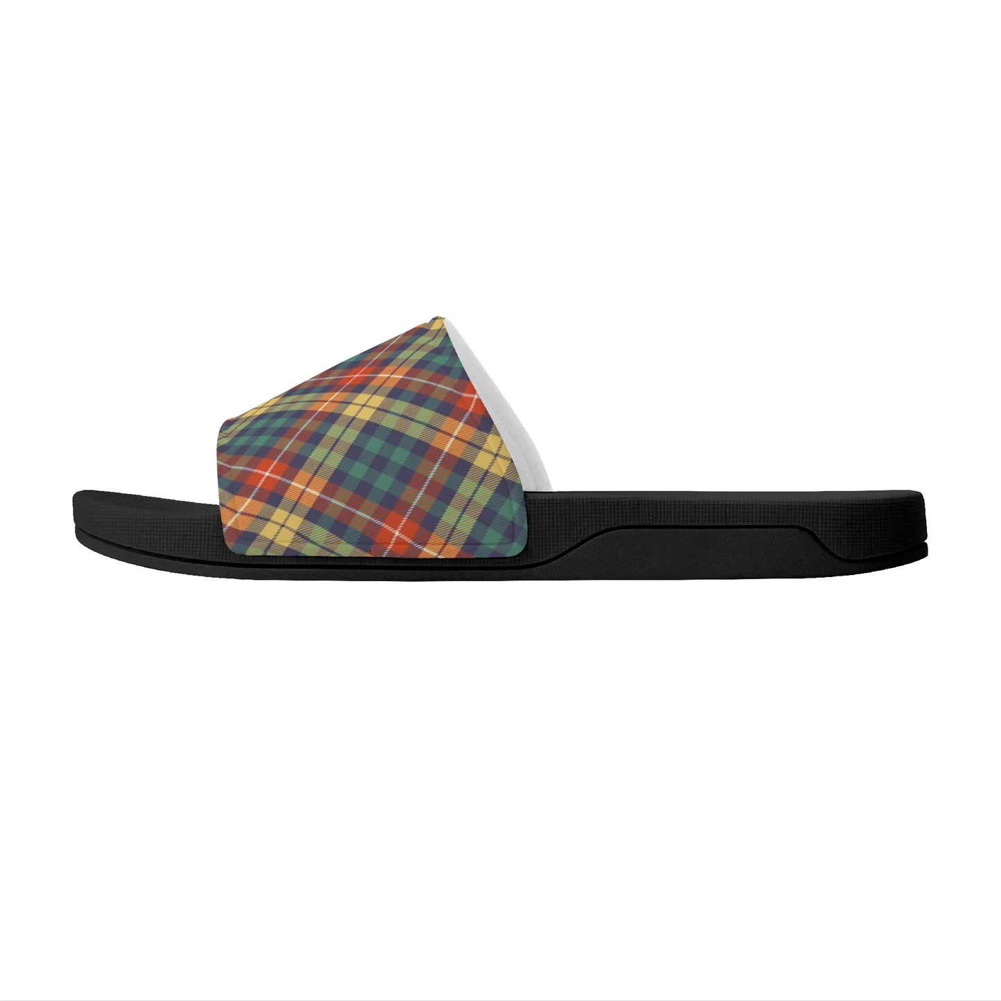 Christmas Plaid - Womens Slide Sandals