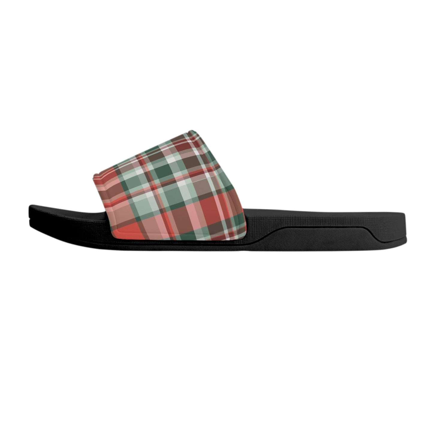 Christmas Plaid - Womens Slide Sandals