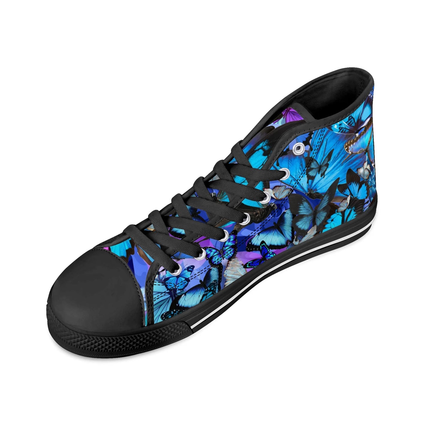 Blue Fly - Womens High Top Canvas Shoes