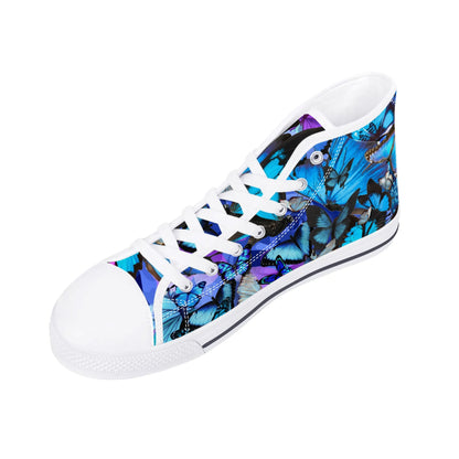 Blue Fly - Womens High Top Canvas Shoes