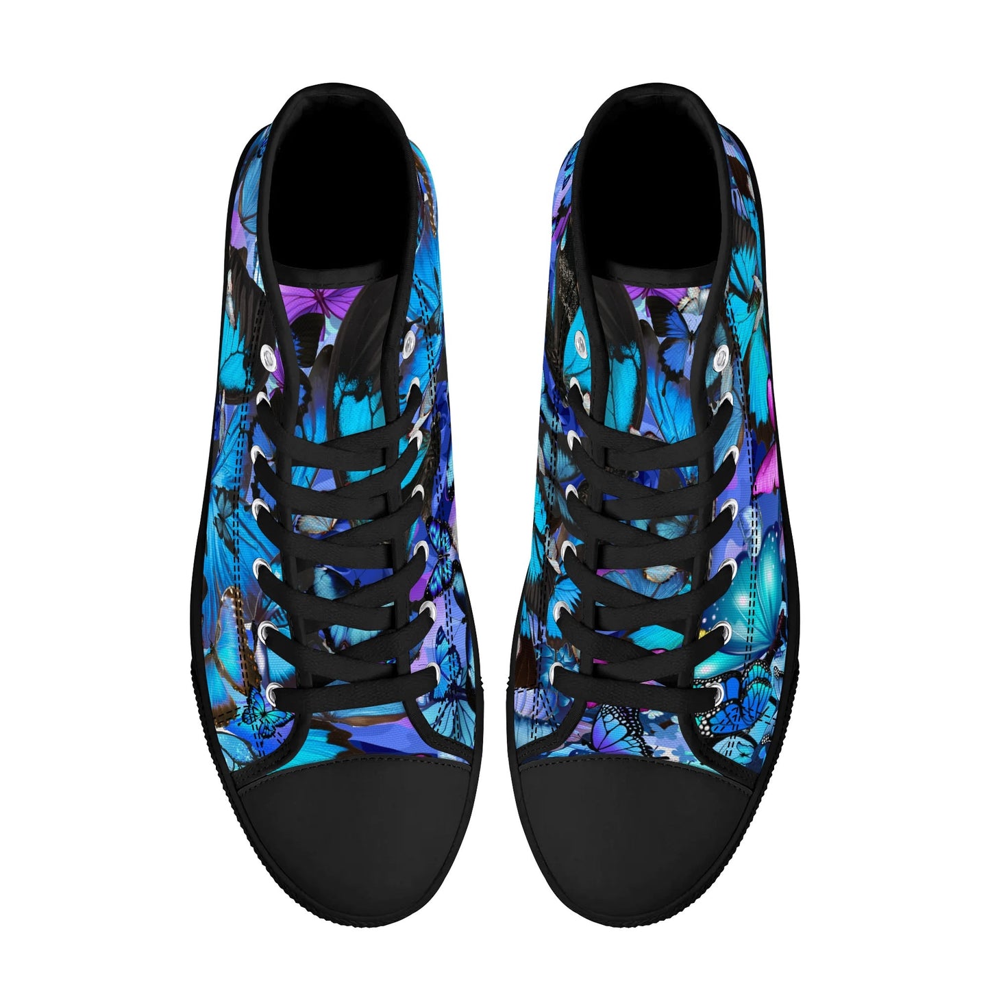 Blue Fly - Womens High Top Canvas Shoes