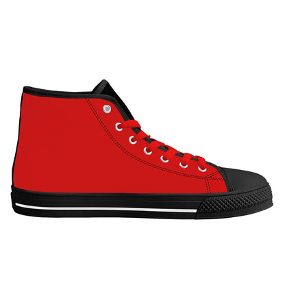 Georgia - BE A BULLDOG BLACK/RED - Mens High Top Canvas Shoes