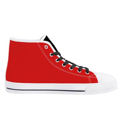 Georgia - BE A BULLDOG BLACK/RED - Mens High Top Canvas Shoes