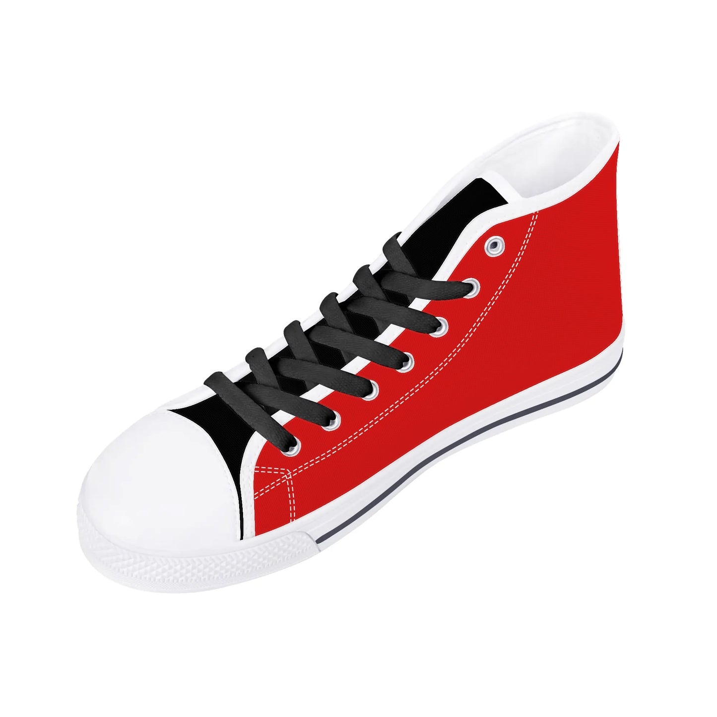 Georgia - BE A BULLDOG BLACK/RED - Mens High Top Canvas Shoes