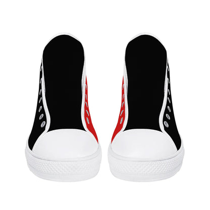 Georgia - BE A BULLDOG BLACK/RED - Mens High Top Canvas Shoes