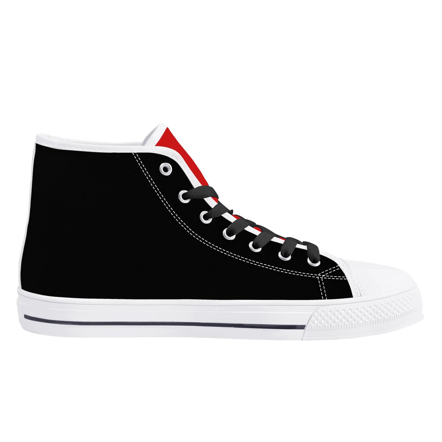 UGA - BE A BULLDOG - BLACK/RED TONGUE Mens High Top Canvas Shoes