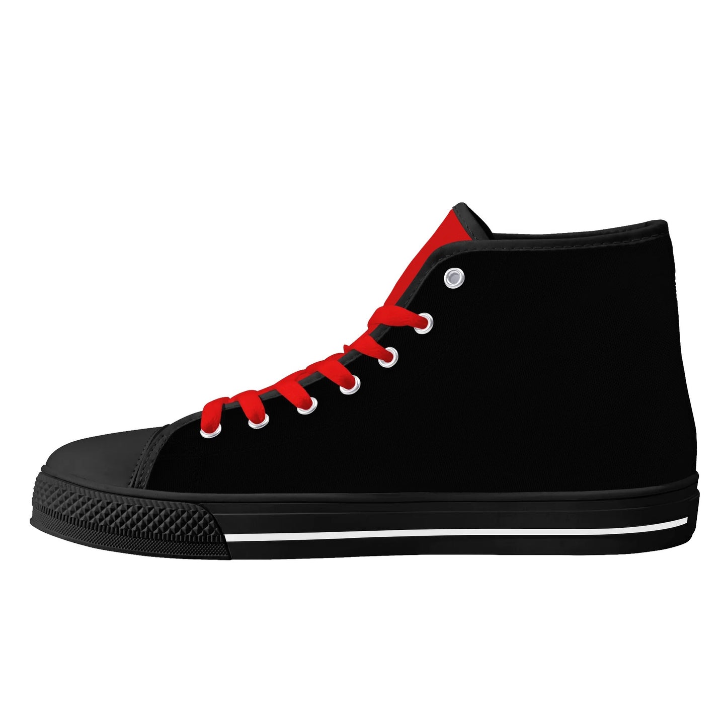 UGA - BE A BULLDOG - BLACK/RED TONGUE Mens High Top Canvas Shoes