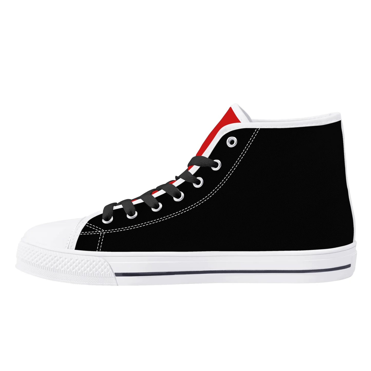 UGA - BE A BULLDOG - BLACK/RED TONGUE Mens High Top Canvas Shoes