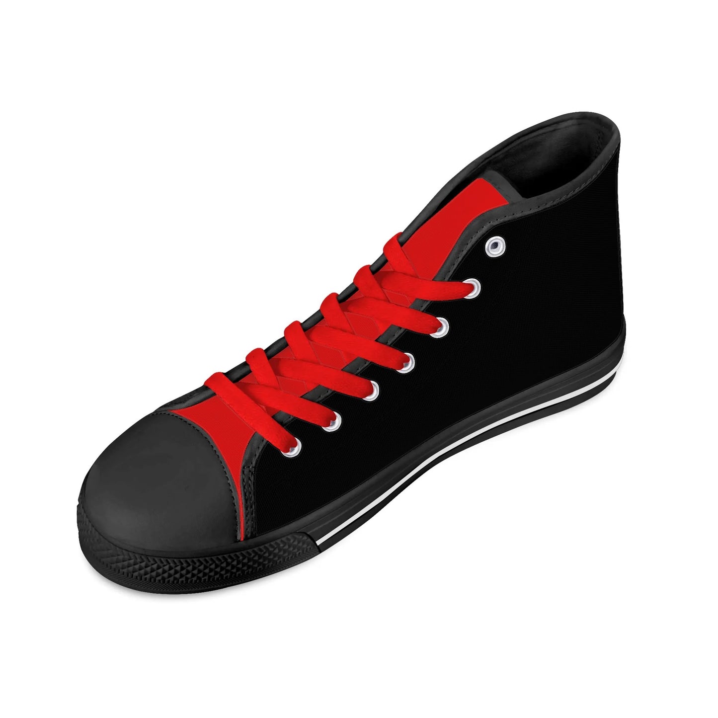 UGA - BE A BULLDOG - BLACK/RED TONGUE Mens High Top Canvas Shoes