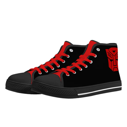 RED TRANSFORMER - Mens High Top Canvas Shoes