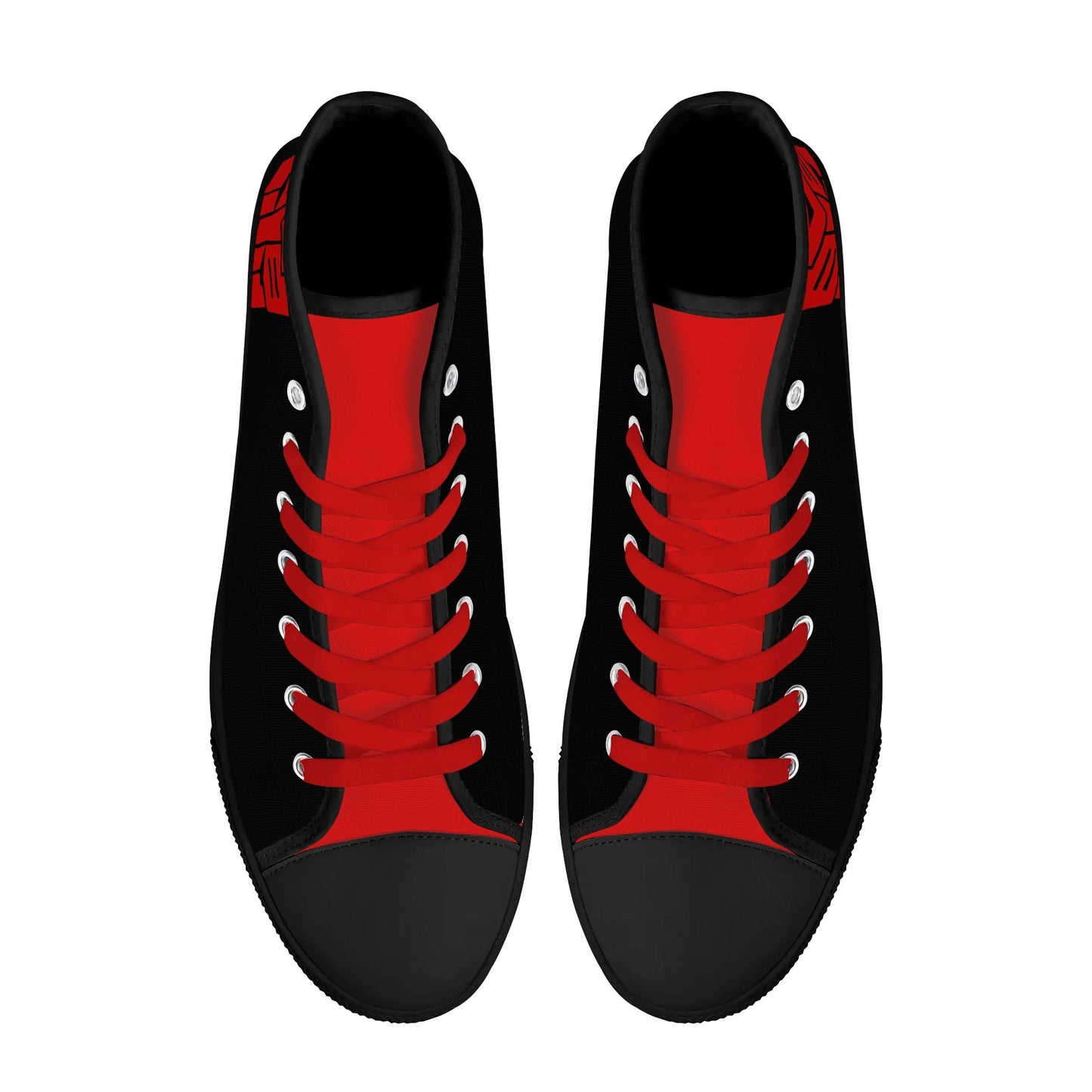 RED TRANSFORMER - Mens High Top Canvas Shoes