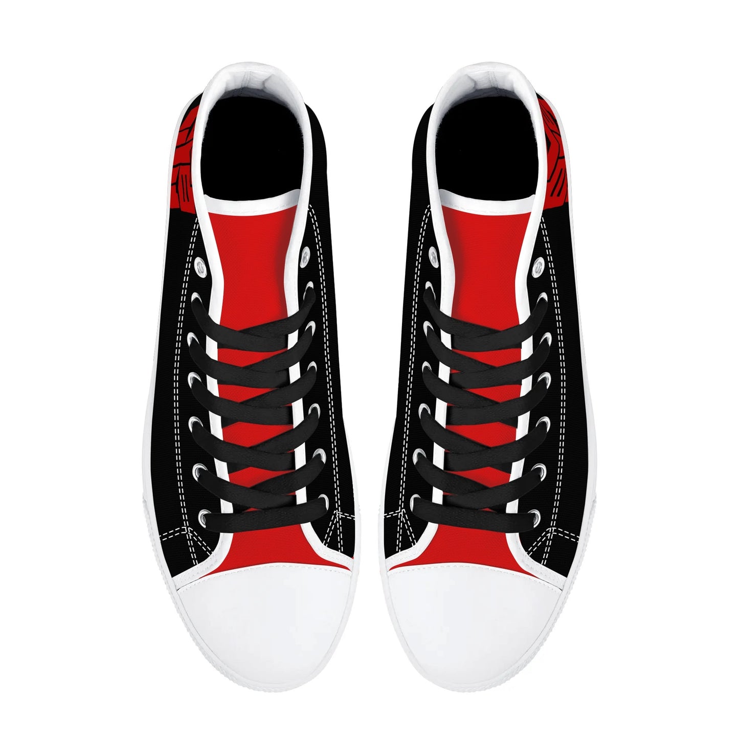 RED TRANSFORMER - Mens High Top Canvas Shoes