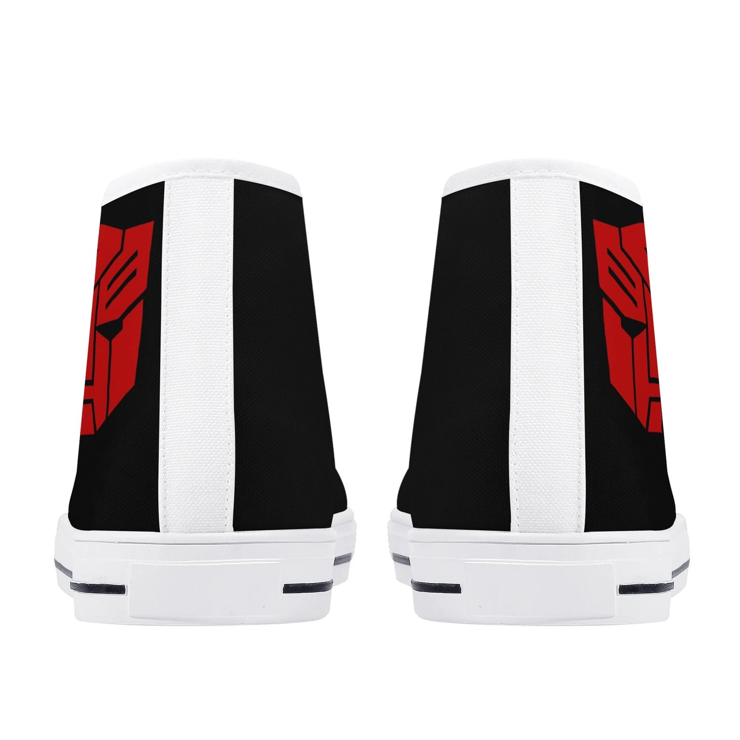 RED TRANSFORMER - Mens High Top Canvas Shoes