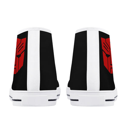 RED TRANSFORMER - Mens High Top Canvas Shoes