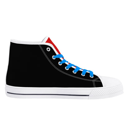 BLUE and RED AUTOBOT - Mens High Top Canvas Shoes