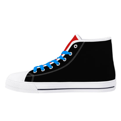 BLUE and RED AUTOBOT - Mens High Top Canvas Shoes