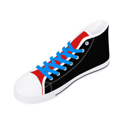 BLUE and RED AUTOBOT - Mens High Top Canvas Shoes