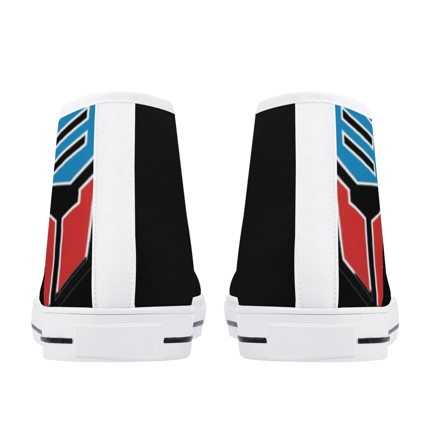 BLUE and RED AUTOBOT - Mens High Top Canvas Shoes