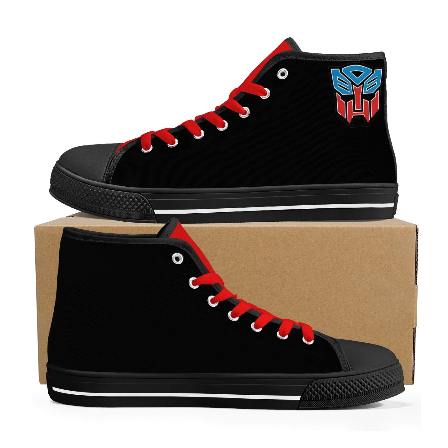 TEENY BOT! - Mens High Top Canvas Shoes