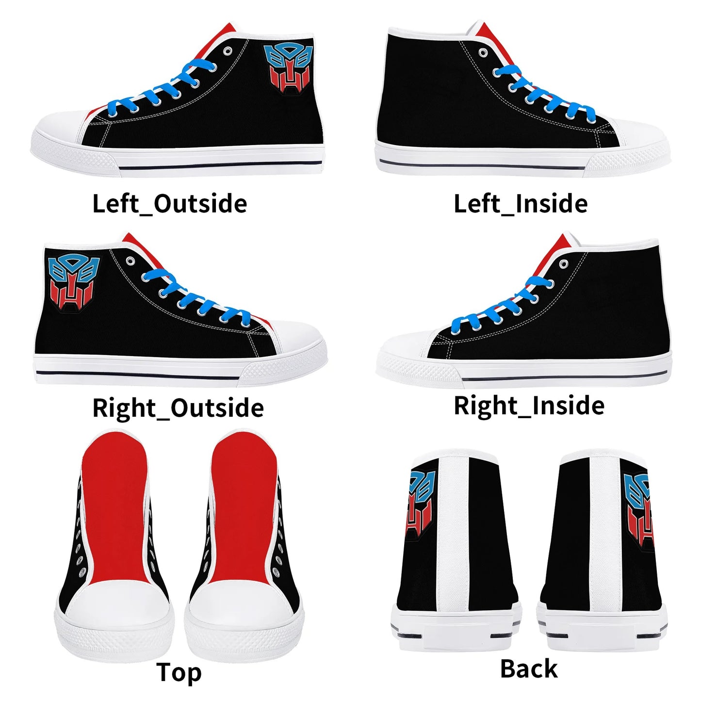 TEENY BOT! - Mens High Top Canvas Shoes