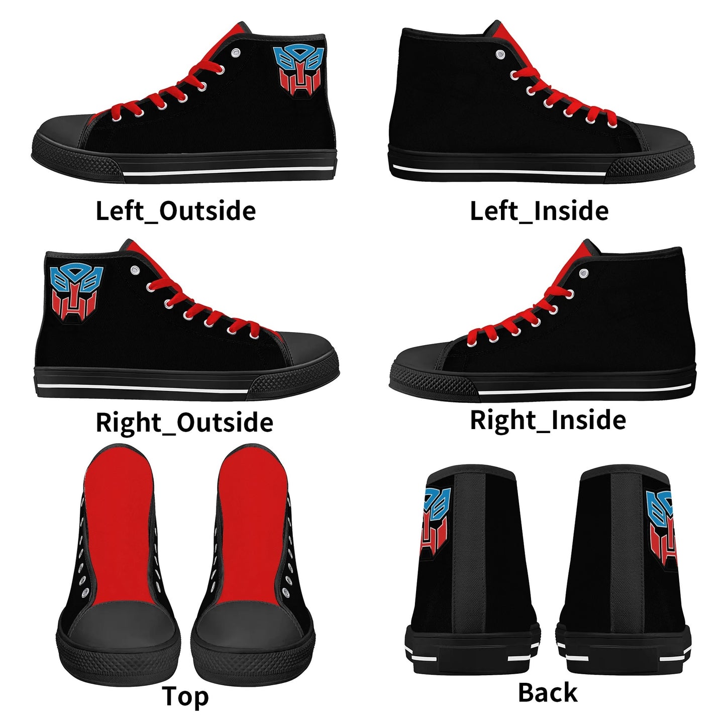 TEENY BOT! - Mens High Top Canvas Shoes