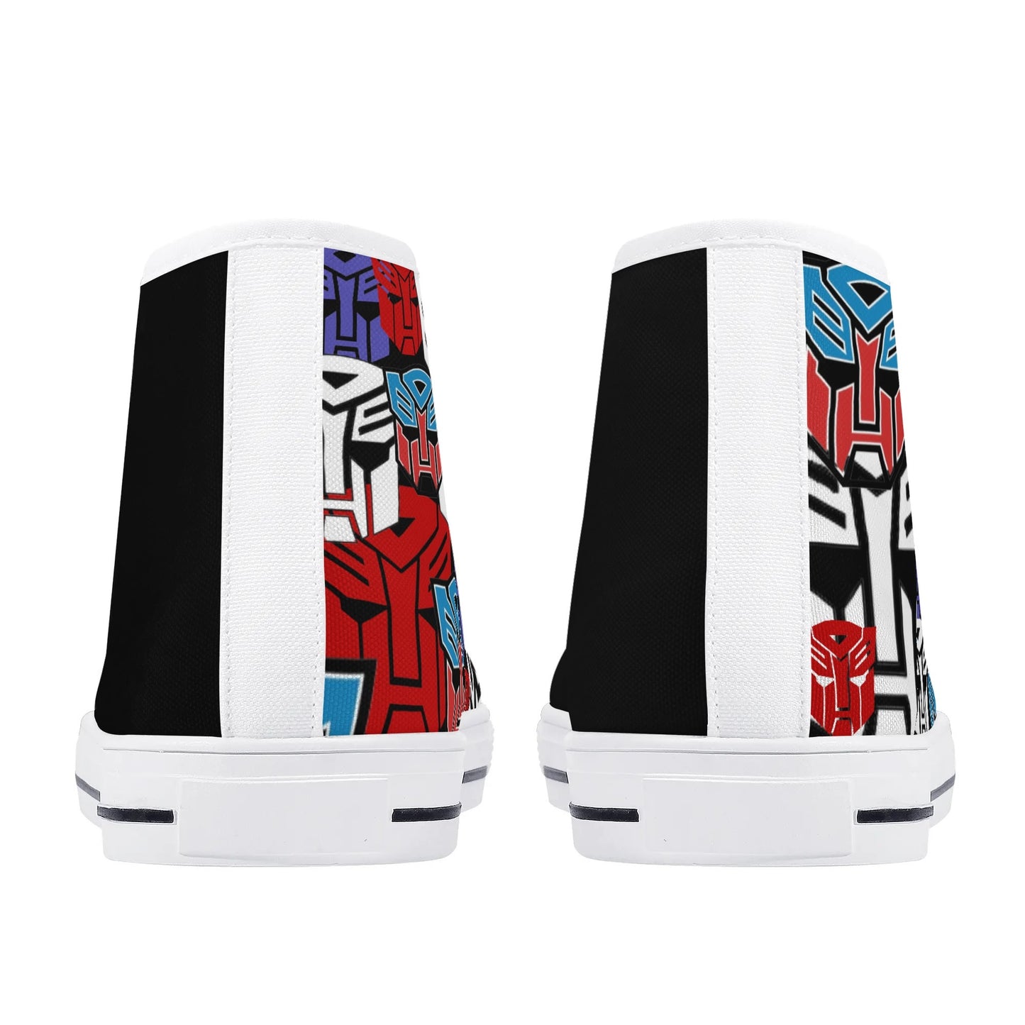 Transformers HALF COLLAGE - Mens High Top Canvas Shoes