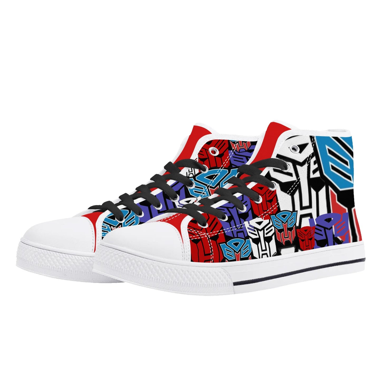 TRANSFORMER COLLAGE - Mens High Top Canvas Shoes