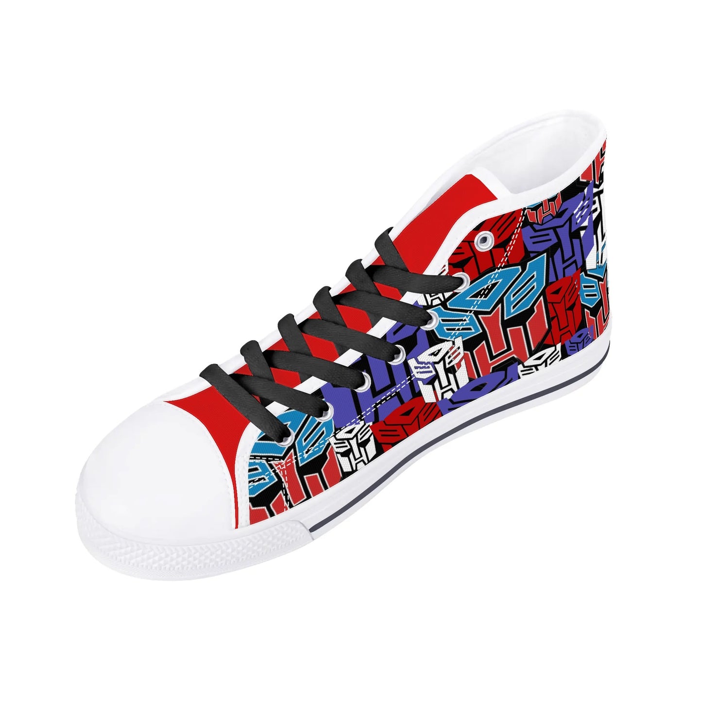 TRANSFORMER COLLAGE - Mens High Top Canvas Shoes