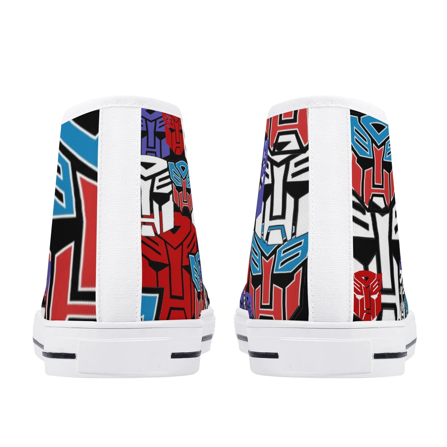 TRANSFORMER COLLAGE - Mens High Top Canvas Shoes