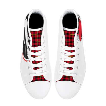 GA LOGO ANGRY BULLDOG - Mens High Top Canvas Shoes