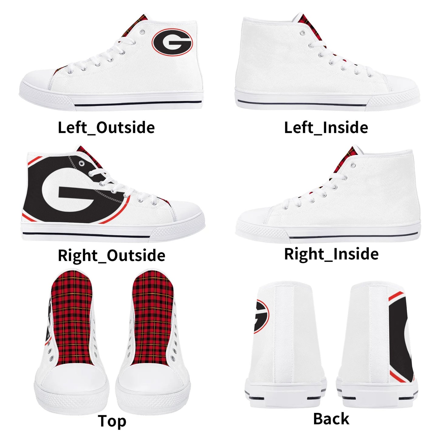 GEORGIA TAKIN' OVER, BIG AND SMALL - Mens High Top Canvas Shoes